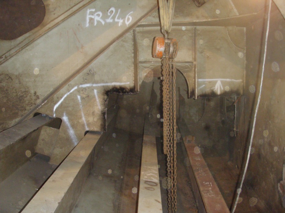 Repair of internals after grounding